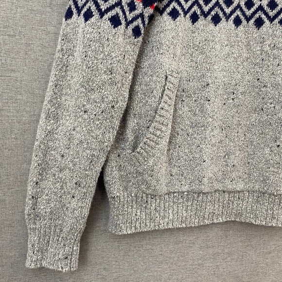 American Eagle Womens Fair Isle Hoodie Sweater Seriously Soft Size Medium - Picture 3 of 9